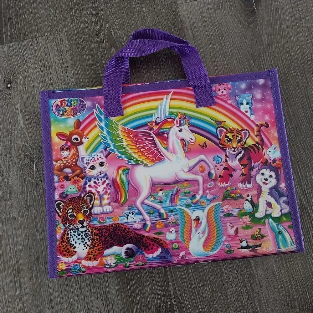 Lisa Frank 2016 Unicorn Trifold Folder School Binder Y2K Puzzles Coloring Book